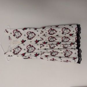 50s style rockabilly skeleton dress